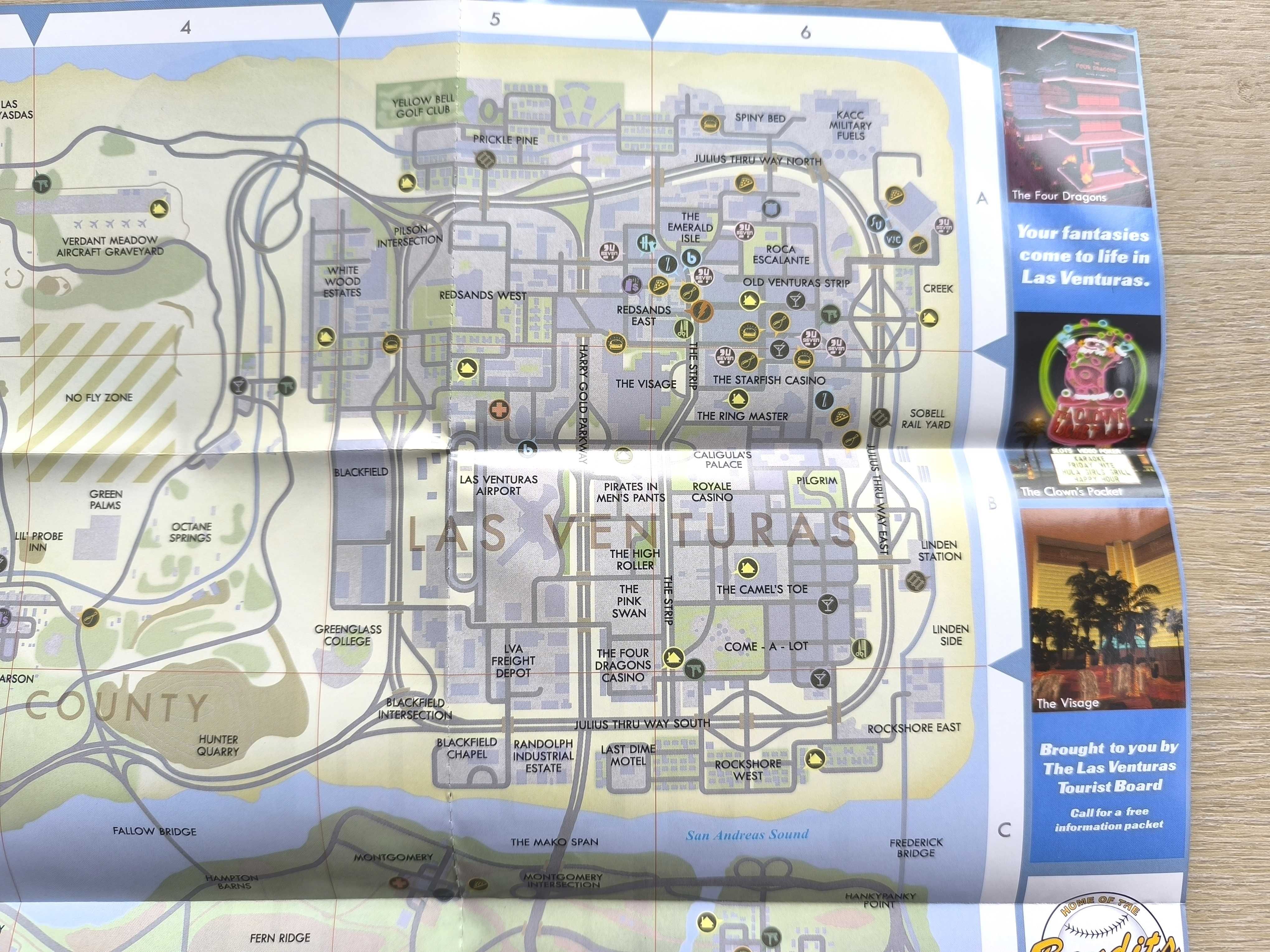 Grand Theft Auto Sana Andreas (2005) - Kolekcjonerska Mapa / Plakat