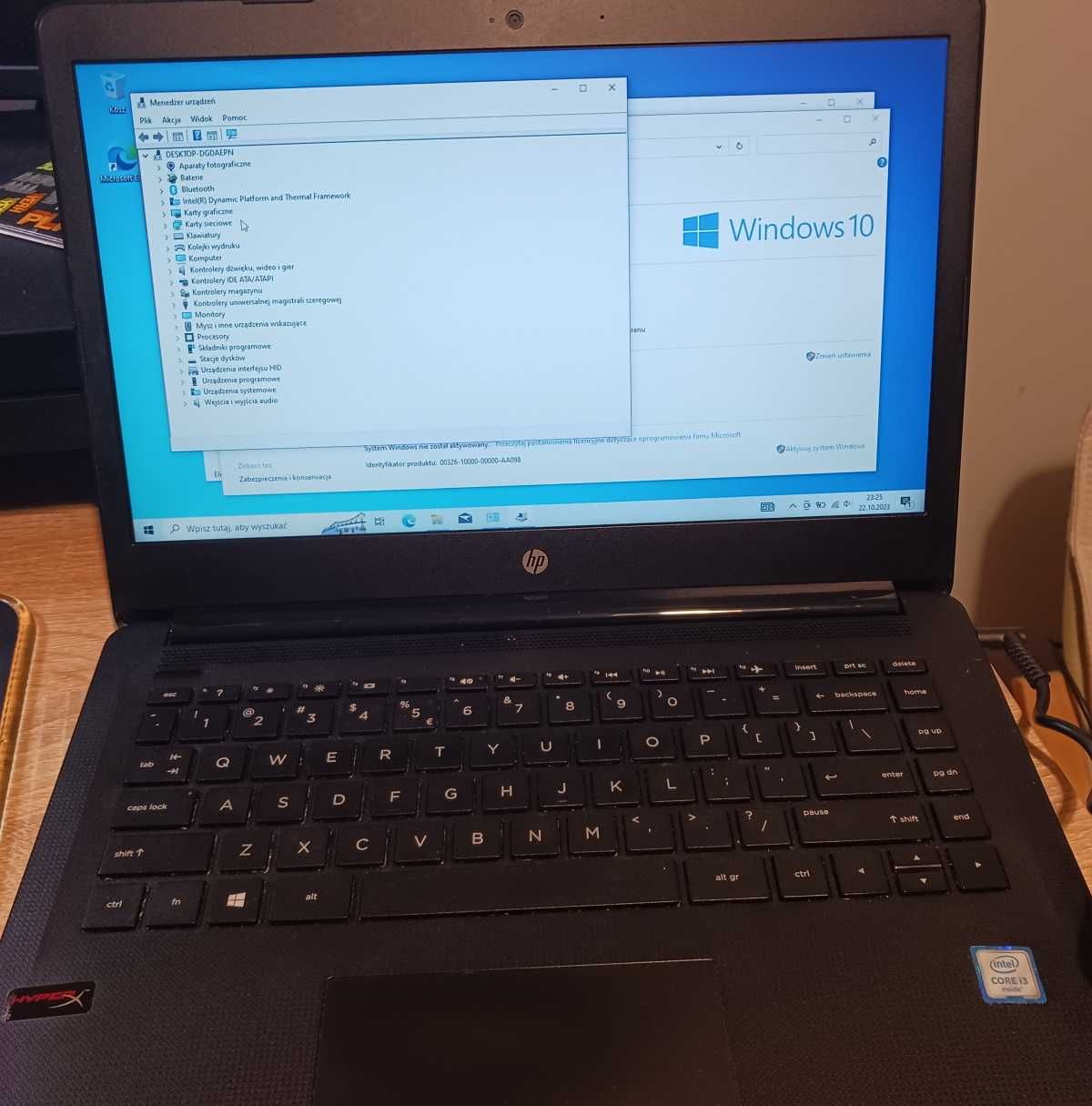 Laptop HP 14 cali - Core i3 - 8GB Ram - SSD 192GB - faktura VAT