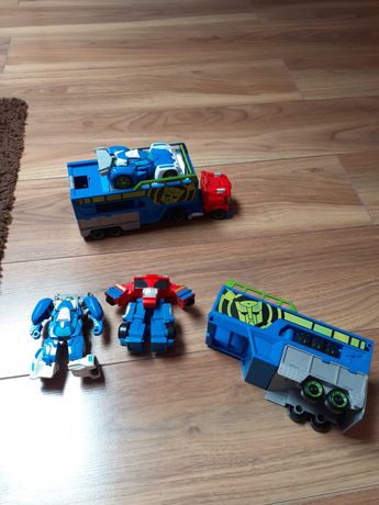 Transformers zestaw przyczepa wyścigowa