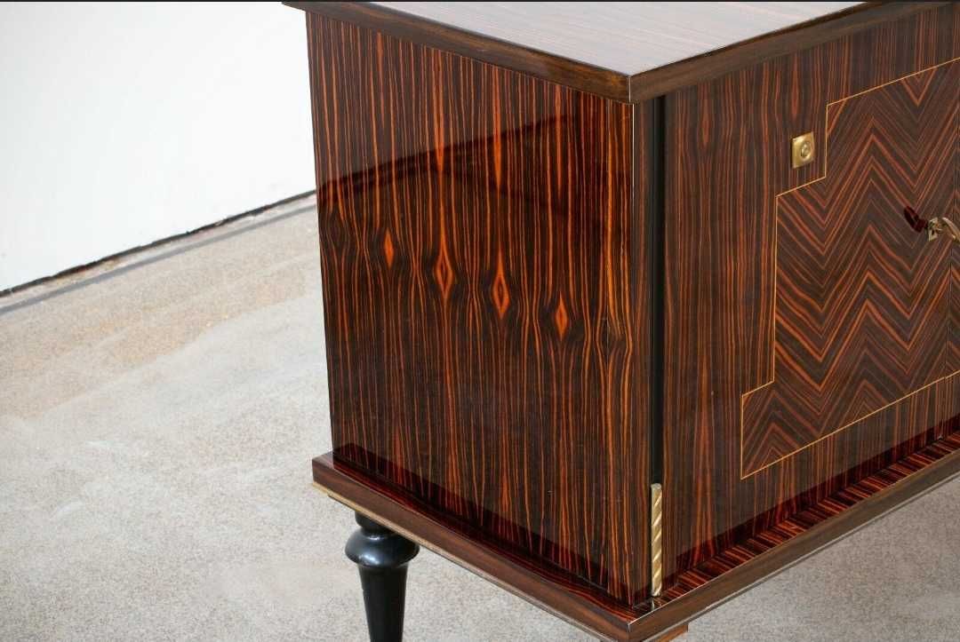 Bufet ART DECO ok 1940 rok Francja, heban makassar
