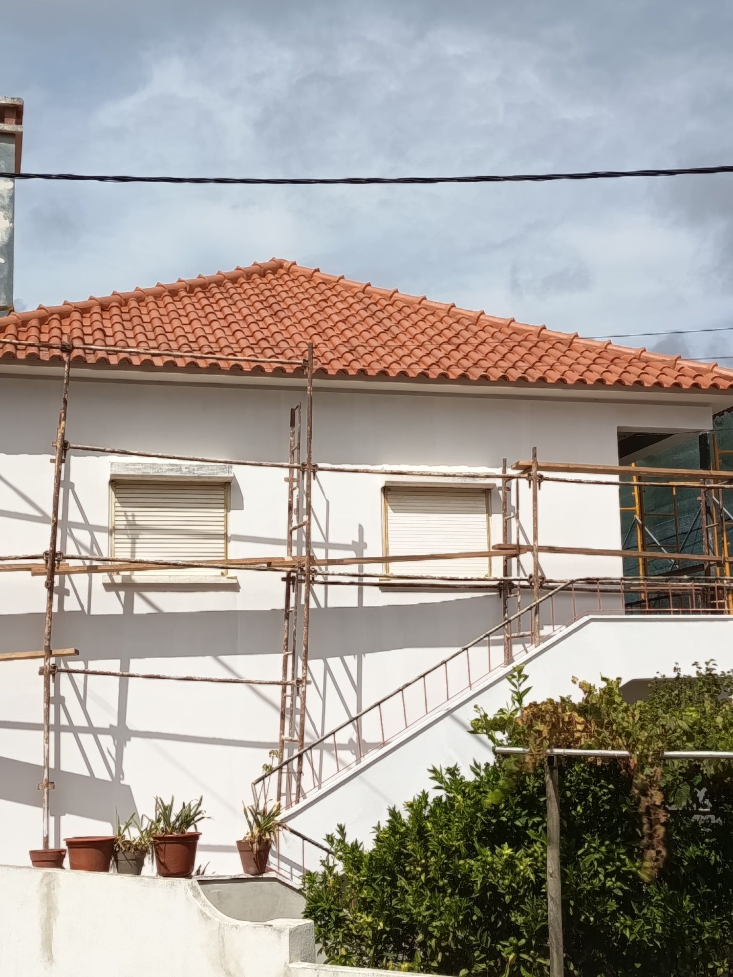 Lavagem de telhados e remodelações