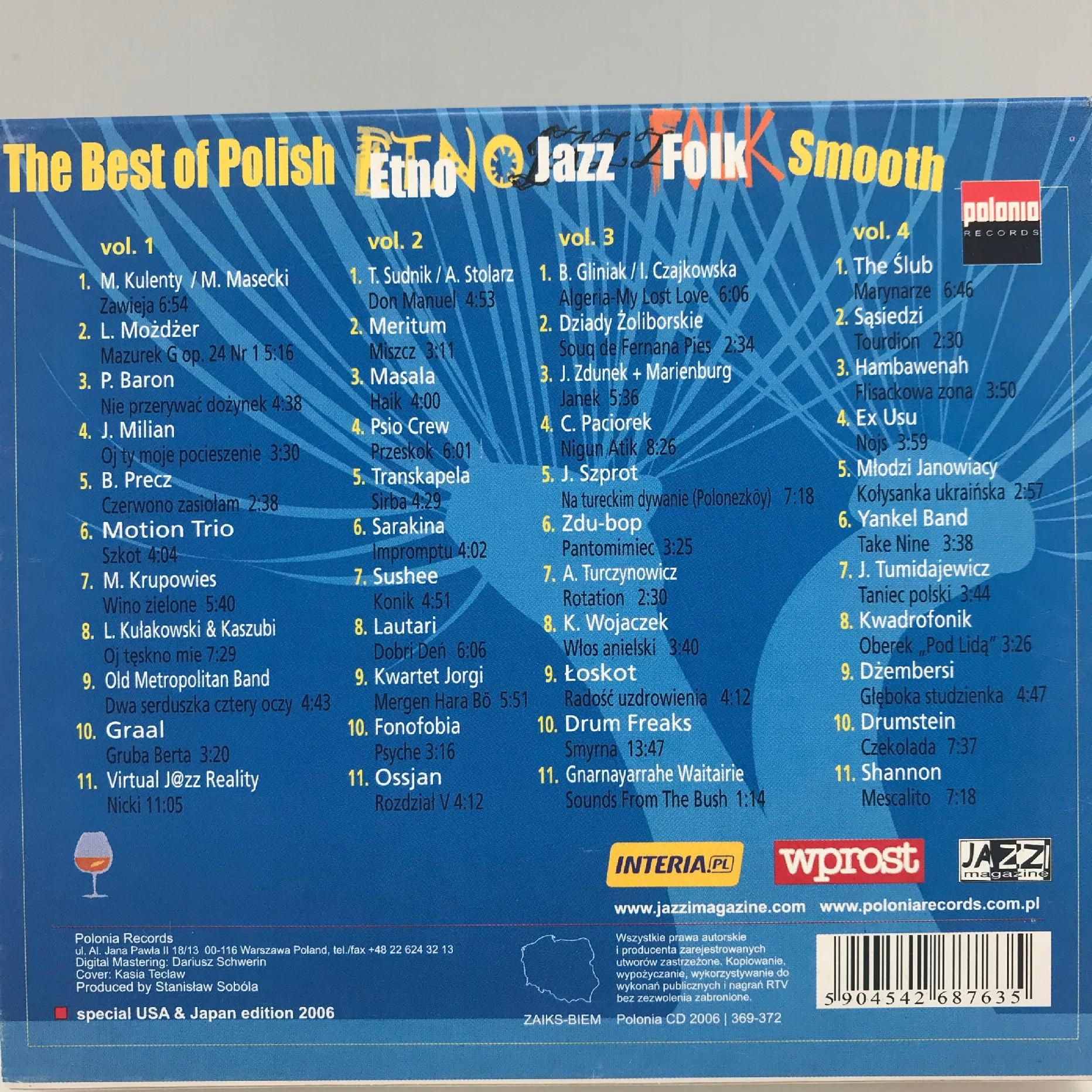 cd - various - the best of polish etno jazz folk
