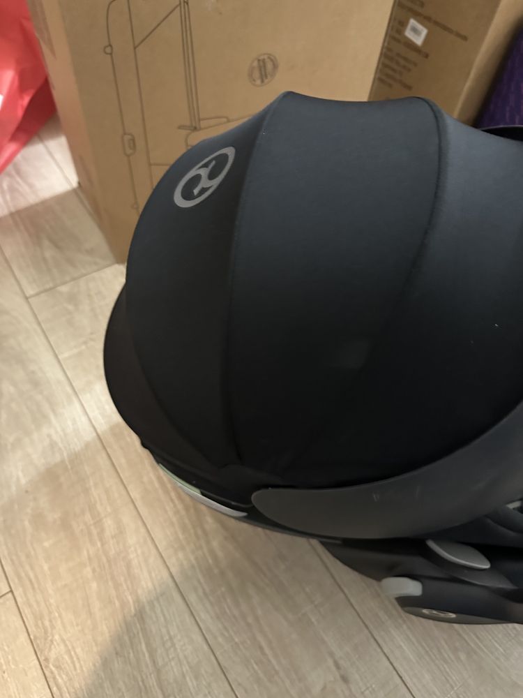 Люлька cybex priam sepia black, автокрісло cloud t+size