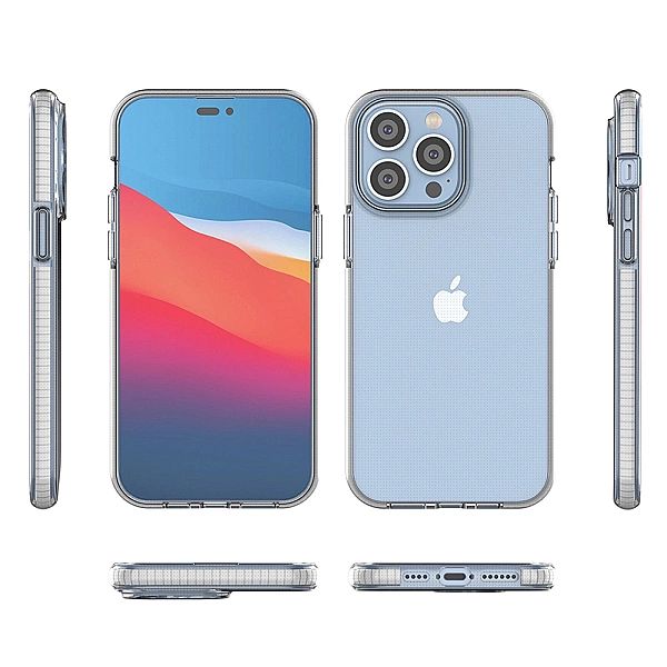 Spring Case etui iPhone 14 Pro Max silikonowy pokrowiec z ramką jasnon