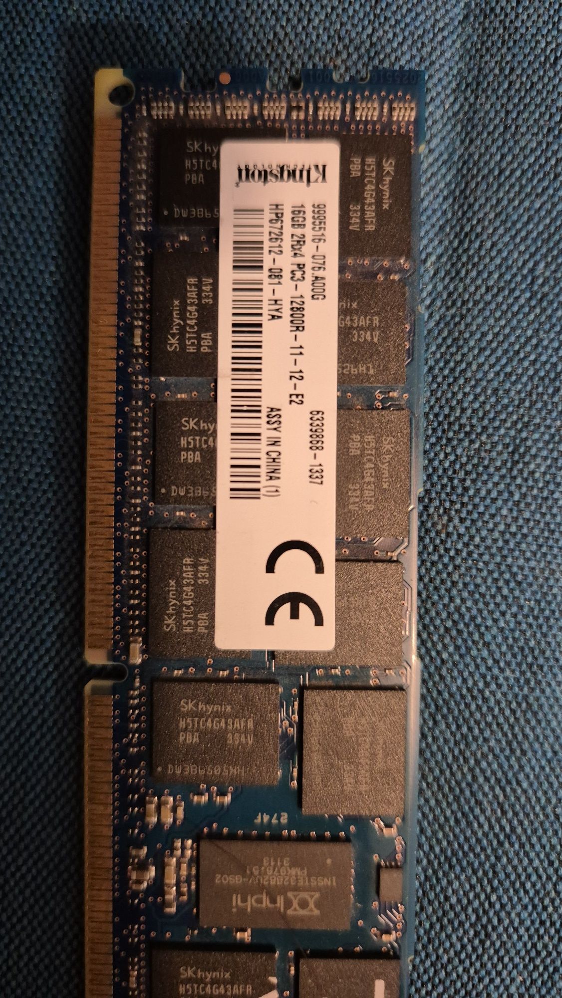 Pamięć serwerowa 2Rx4 PC3 12800R 2 kości po 16GB ddr3