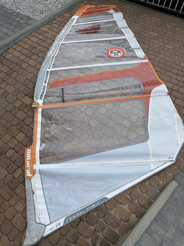 Windsurfing zestaw do nauki, dla poczatkującego, kompletny pędnik