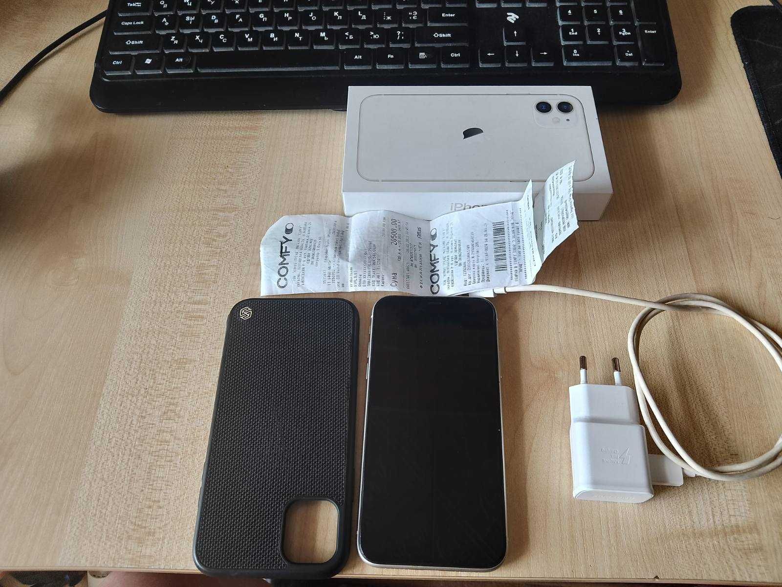 Apple iphone 11 64 gb білий, 92% акб :)