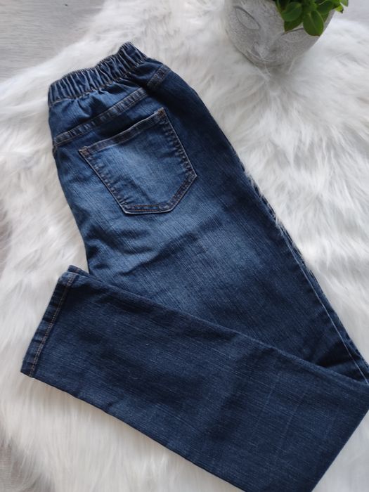 Spodnie jeans na gumce elastyczne 40 L