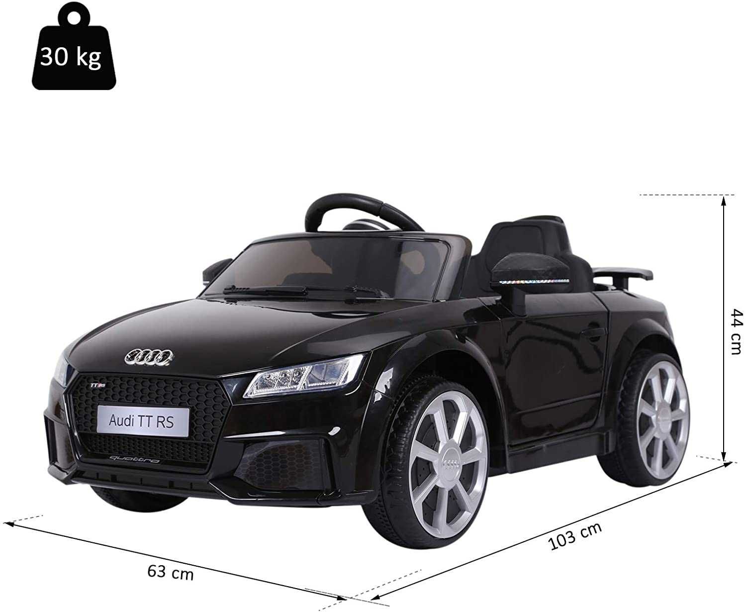 Carro elétrico Audi TT com certificado para crianças brinquedo NOVO