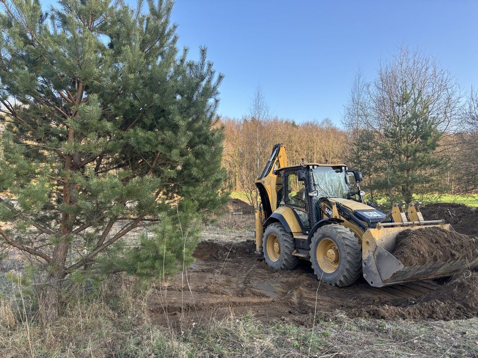 Koparko ładowarka CAT 444F2 Catepillar zamiana