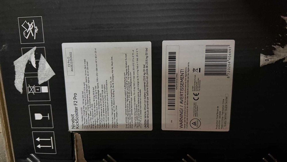 Ninebot KickScooter F2 Pro D
Hulajnoga elektryczna Segway, o mocy 450W