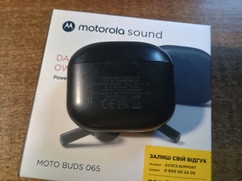 Motorola moto buds 065 ENC Moonless Night