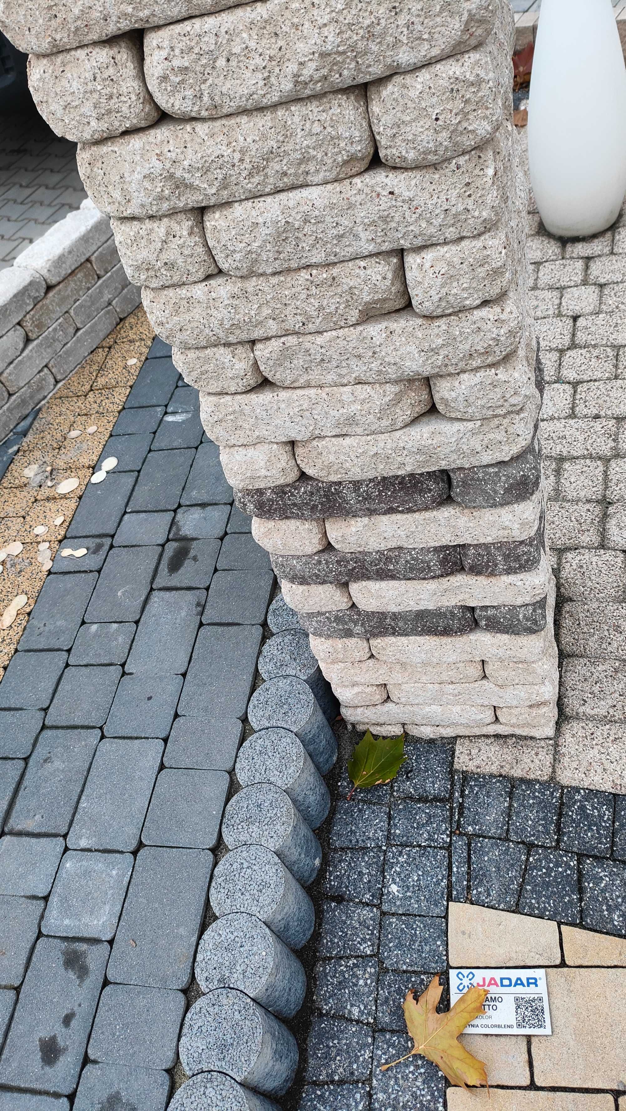 Altany wiaty garaże ciegła bloczek cegły łupane antyczne betonowe blok