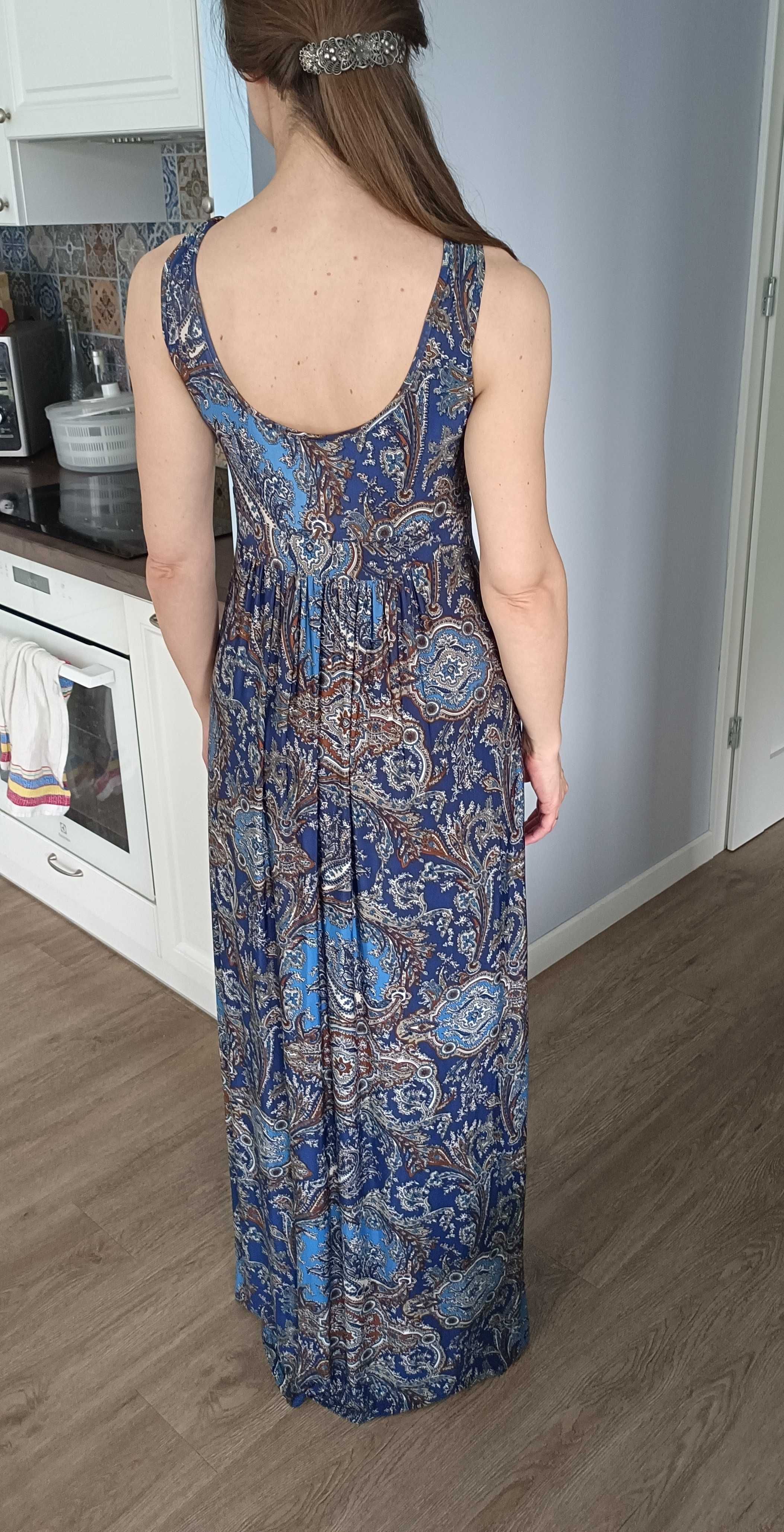 Sukienka wzór paisley długa