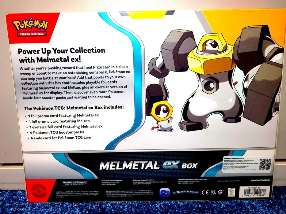POKEMON TCG Melmetal Ex Box - Nowy Zestaw Kolekcjonerski 4x booster