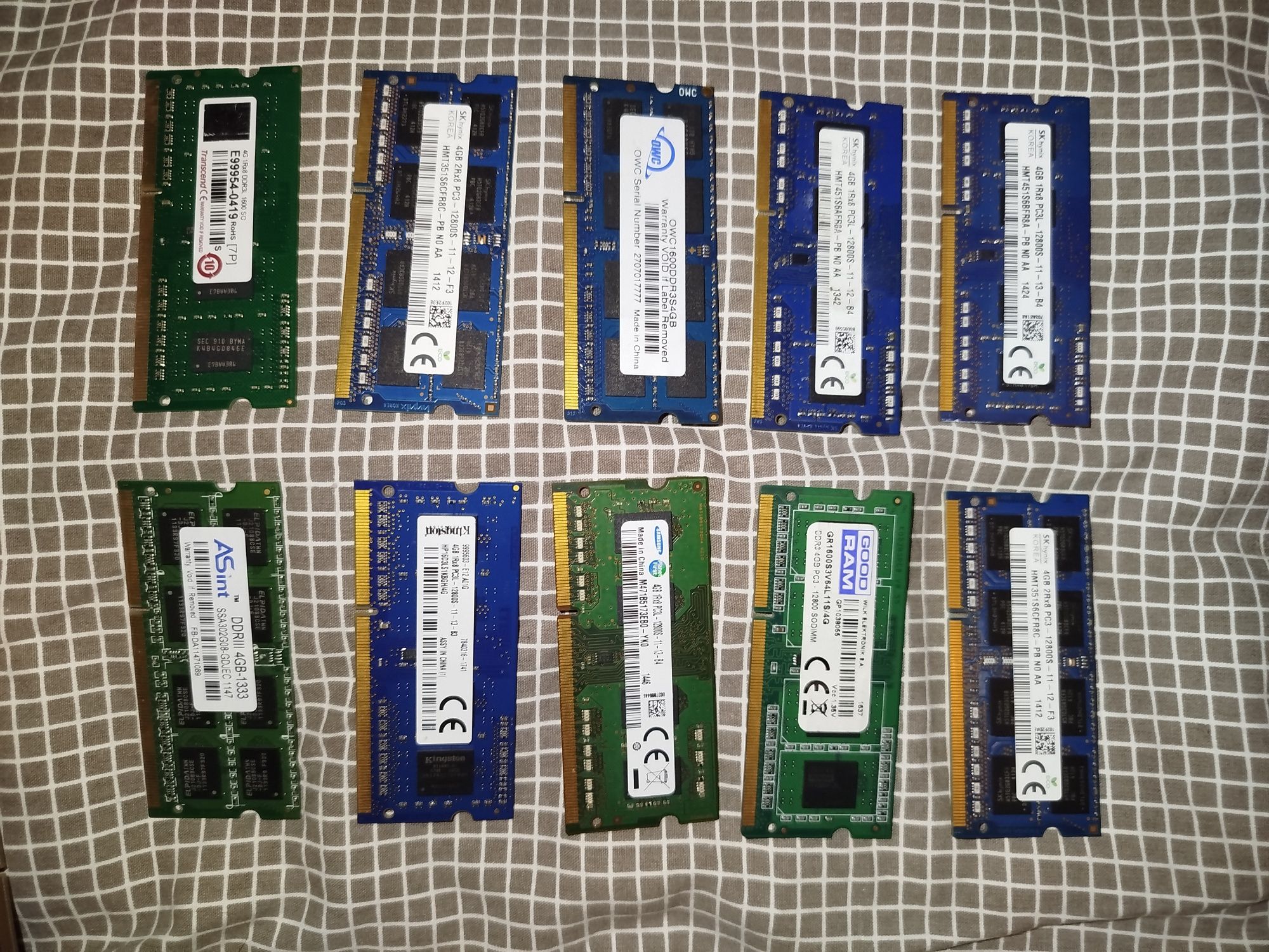 ОЗУ DDR 4 ГБ для ноутбука оперативна пам'ять