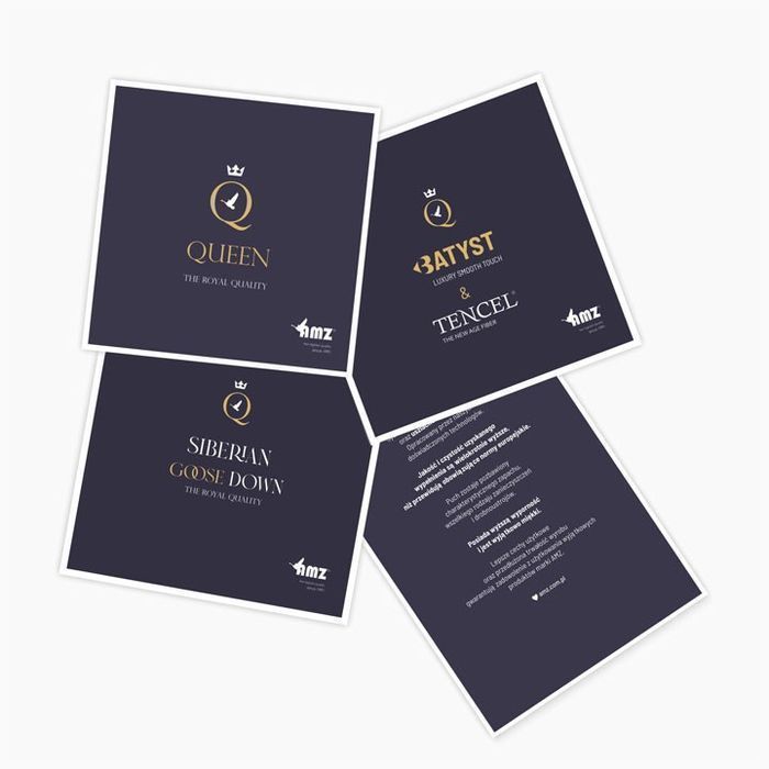 Kołdra AMZ QUEEN letnia, puch 100% 180x200cm Biały