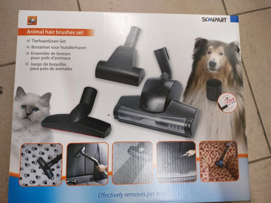 Zestaw ssawek do odkurzacza na sierść zwierząt