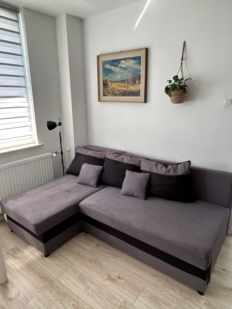 Sofa rogówka z funkcja spania