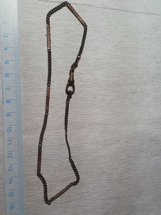 Dewizka do zegarka kieszonkowego pozłacana