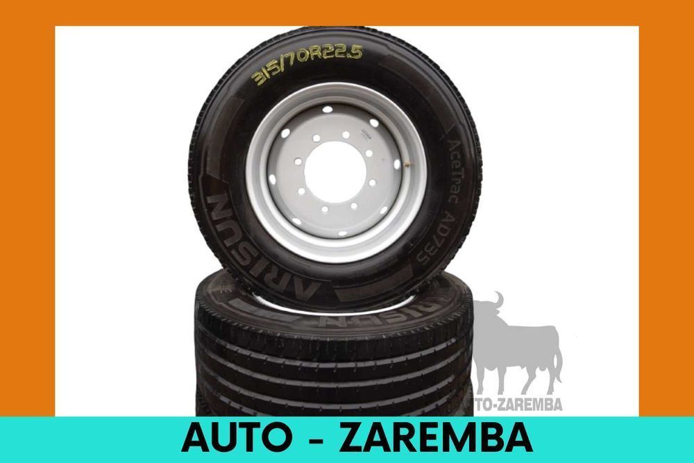 650 Netto KOŁA BEZDĘTKOWE 22,5 DO PRZYCZEP 315/70R22,5 8 otwor ZAREMBA