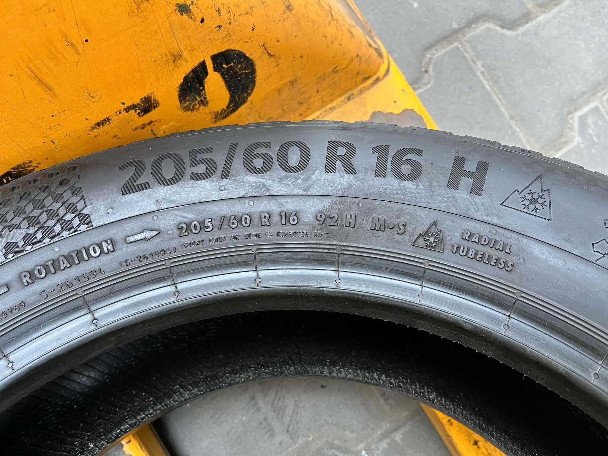 Opony zimowe 2x Continental TS870P 205/60 16 92H DOT22 8mm #3558