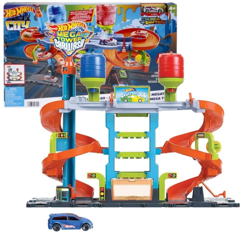 Hot Wheels City zakręcona megamyjnia pudełko