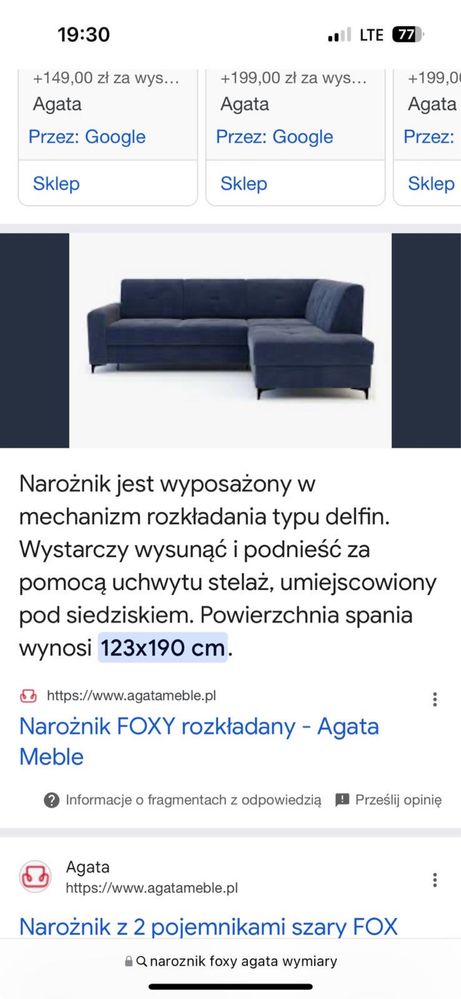 Narożnik Foxy Agata Meble