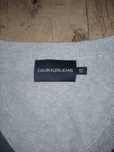 Szary sweter Calvin Klein S jedwab