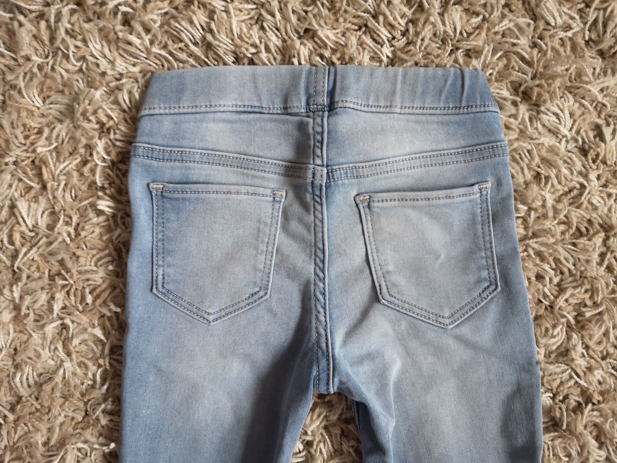 Dziecięca jeansy - super soft,  stretch: rozm.122/128