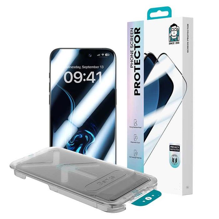 Benks Hartowane szkło Ultra Shield Privacy Glass do iPhone 17/16 Pro