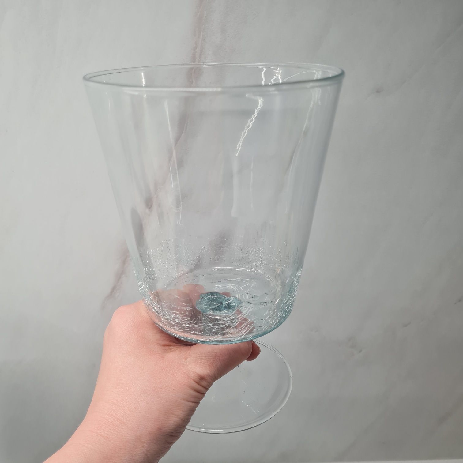 Komplet wazonów kielich szklany 4 sztuki