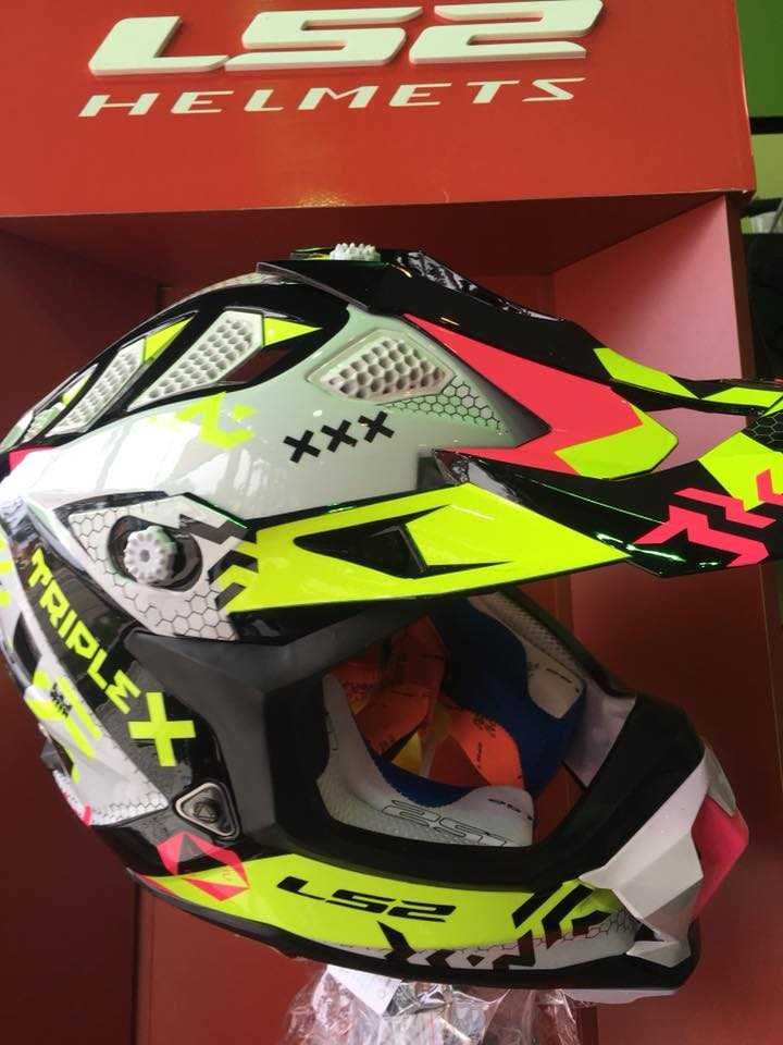 Capacete XL NOVO Ls2 MX470 Subverter Triple, Off-road. Tamanho XL