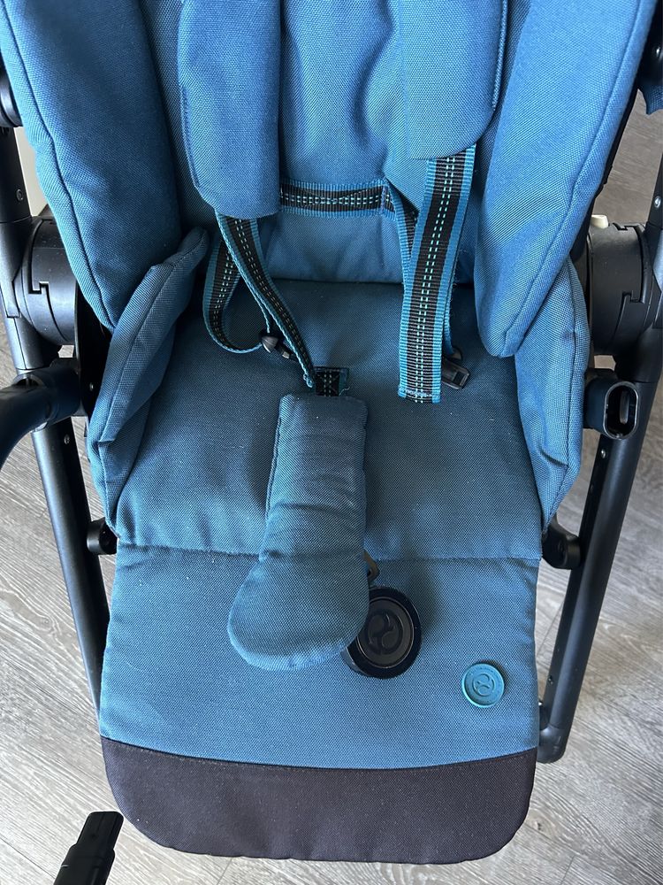 Cybex balios s lux - River blue - niebieski - czarny - spacerówka