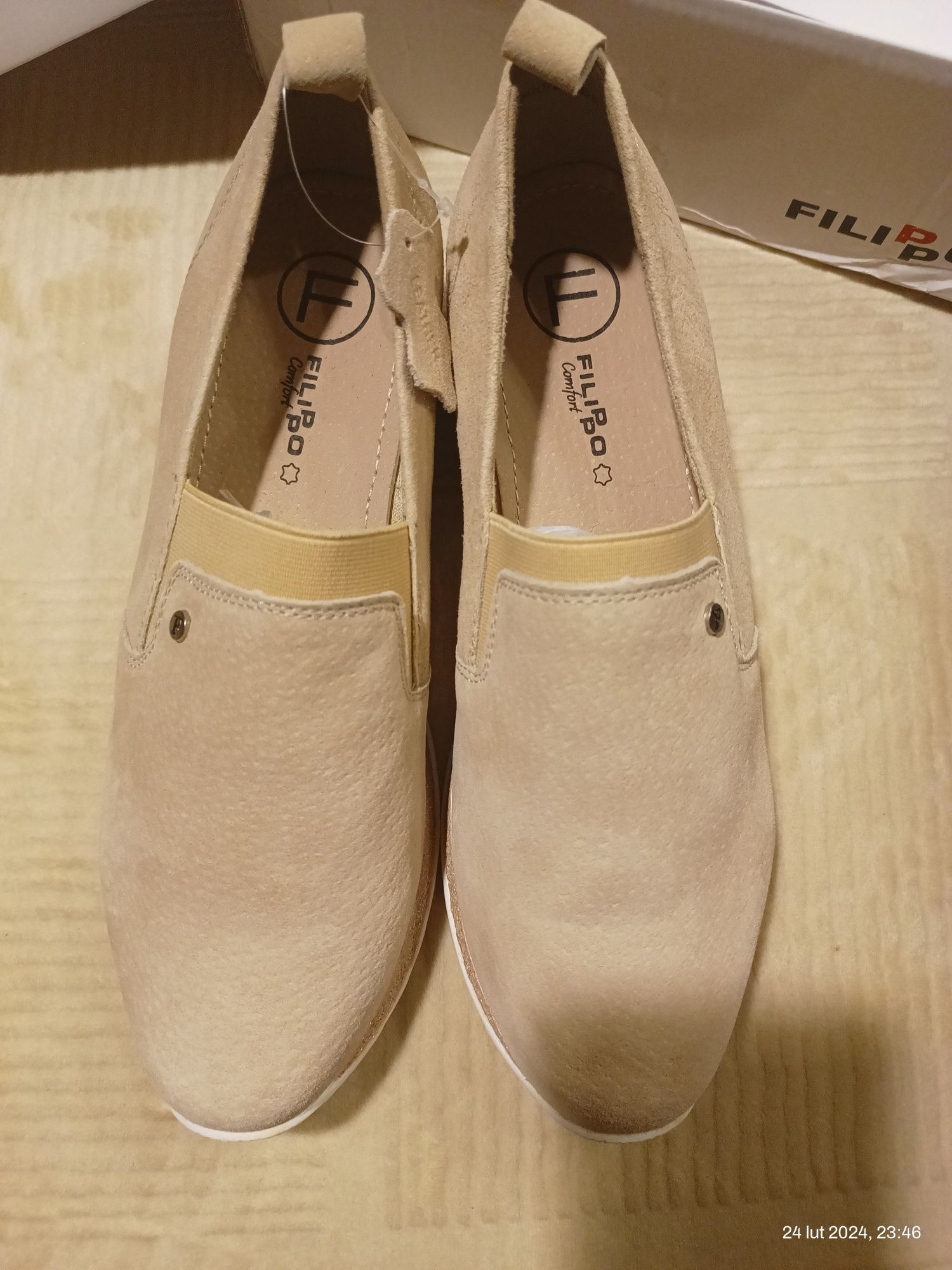 Buty damskie Filippo 41 skóra naturalna - nowe