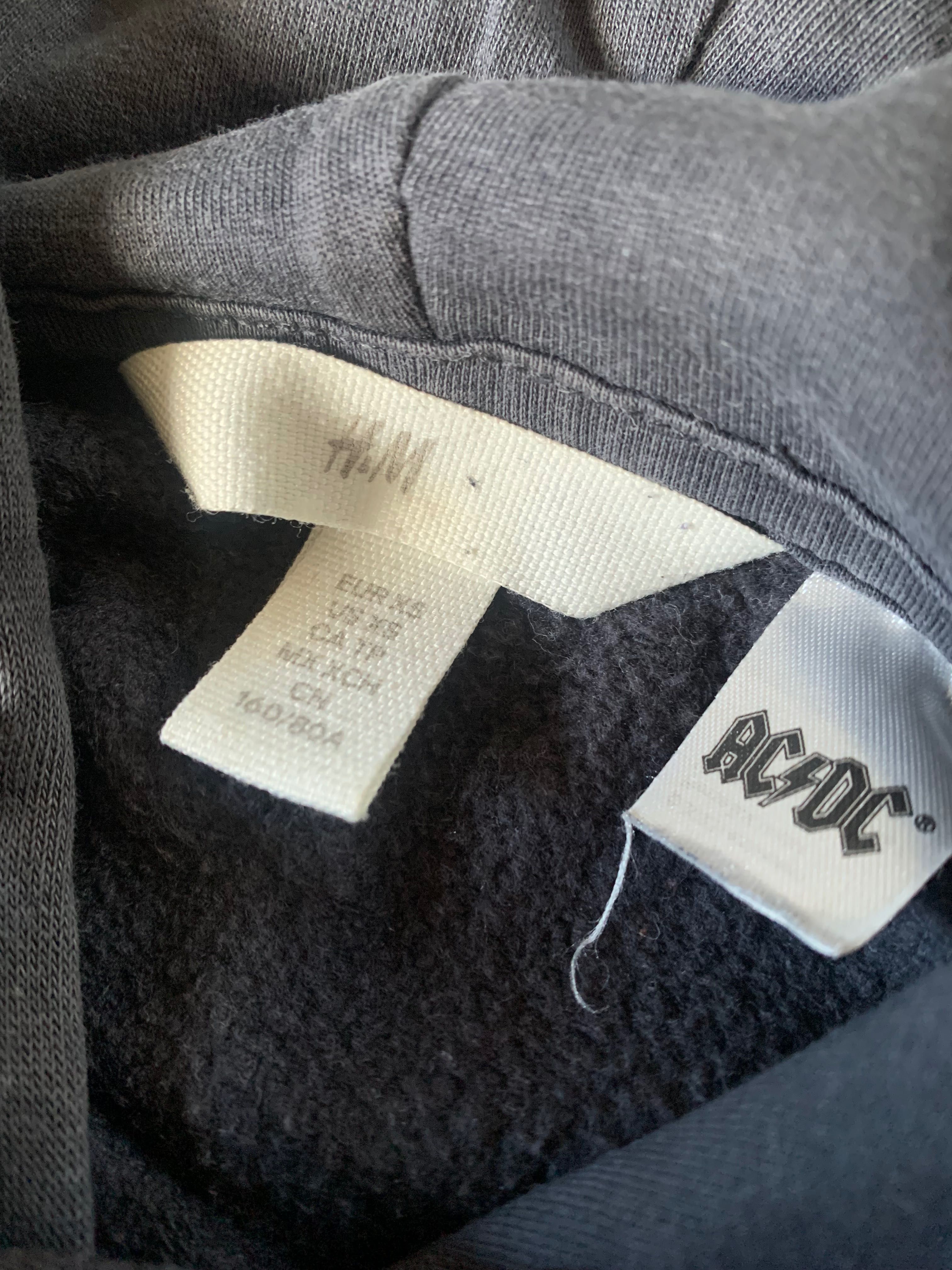 H&M bluza z kapturem damska AC/DC y2k rozm XS