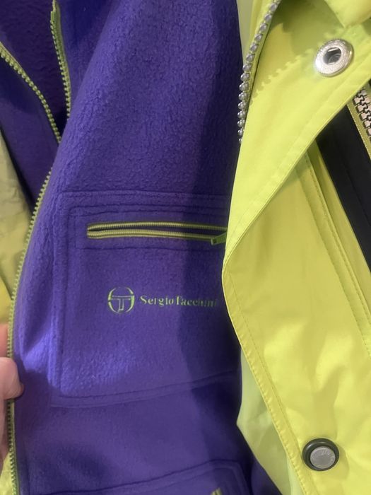 Vintage kurtka zimowa Sergio Tacchinii xxl, retro 80’90’. Kolorowa