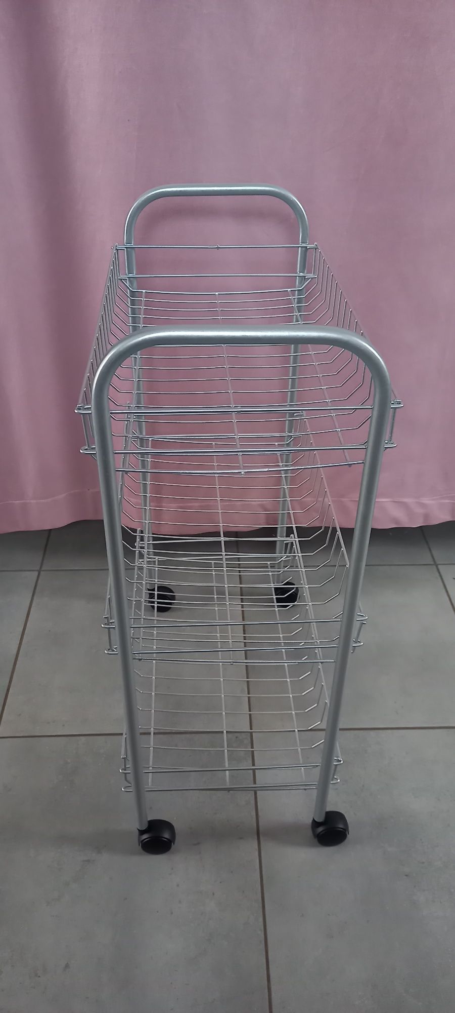 Organizer łazienkowy wózek na kółkach 3 półki