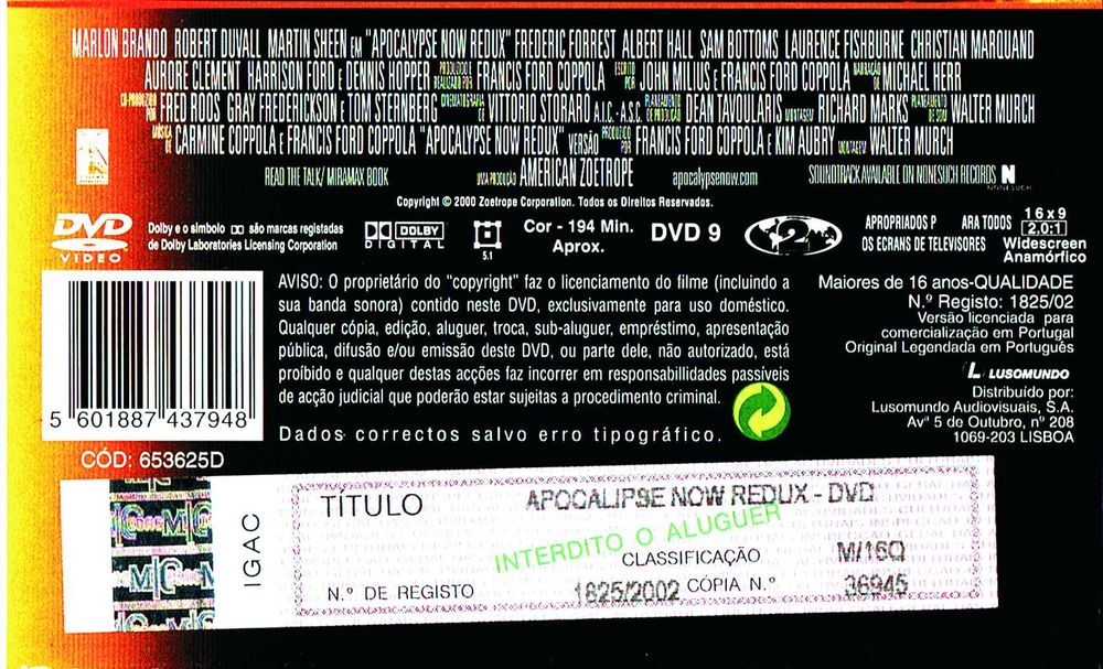 Apocalypse Now - REDUX - DVD