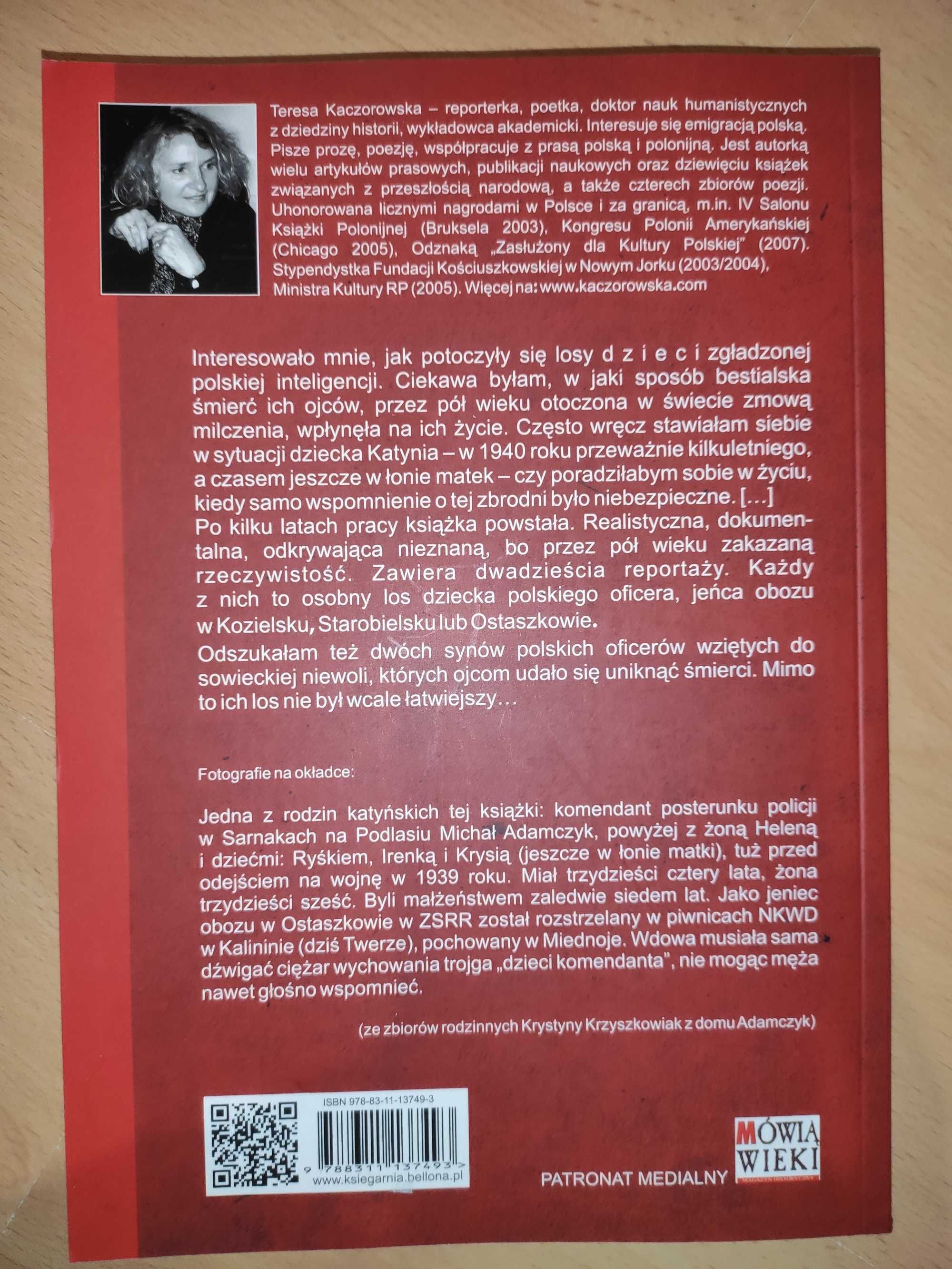 Dzieci Katynia Teresa Kaczorowska NOWA