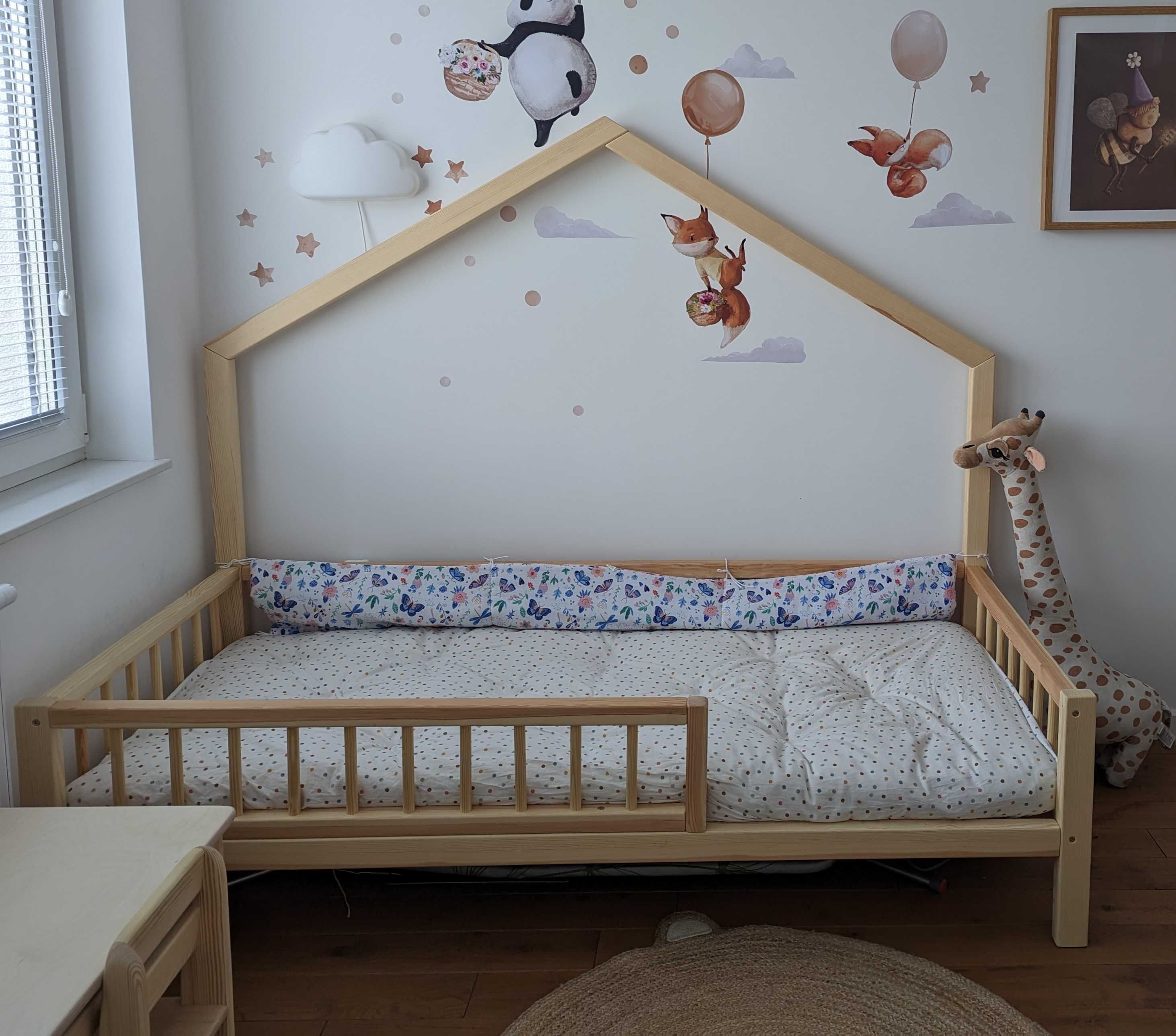 Łóżko, łóżeczko drewniane typu domek 160*80 nowe !!