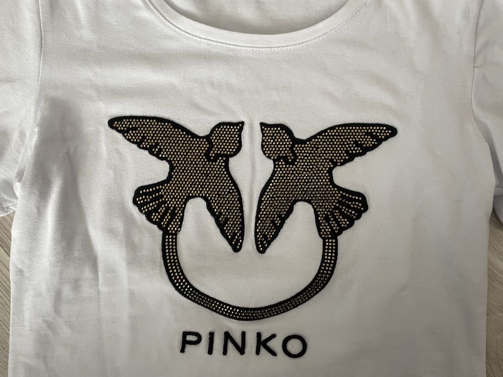 Białe body Pinko logo rozmiar S