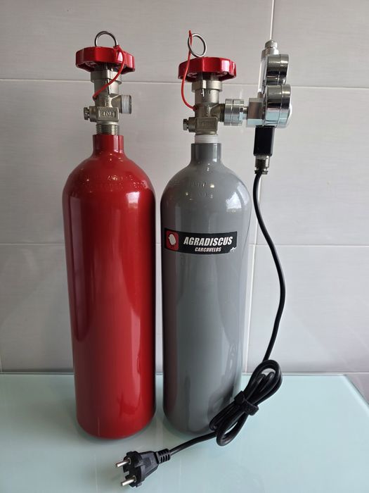 2 Botija CO2 + Redutor para Aquários Plantados