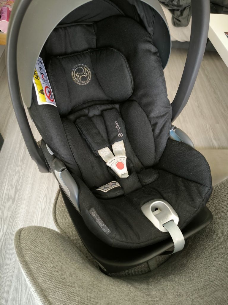 Babycoque Ovo Cybex+Base Z One+Capa de chuva