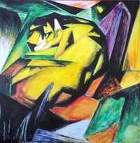 Franz Marc Obraz olejny ręcznie malowany 90 x 90 cm