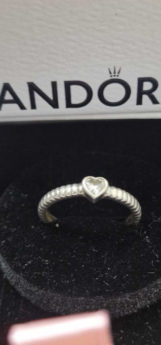 Anel Pandora Coração em Prata 925