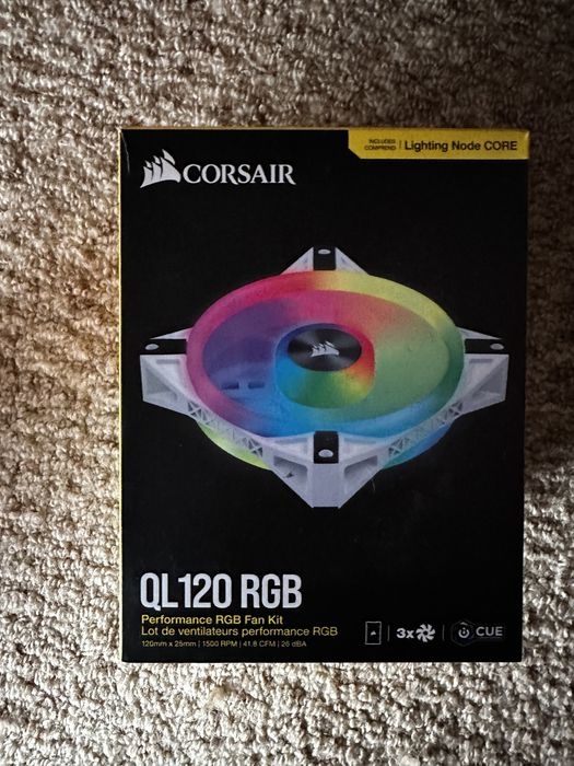 10 Ventoinha 120Mm corsair 1500 rpm QL120 RGB negociavel/trocavel