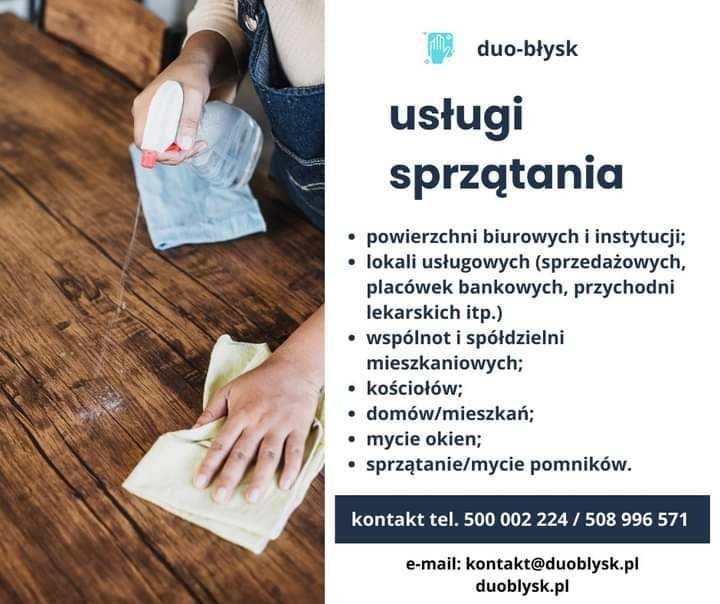 Oferuję sprzątanie biur / lokali usługowych, domów / mieszkań