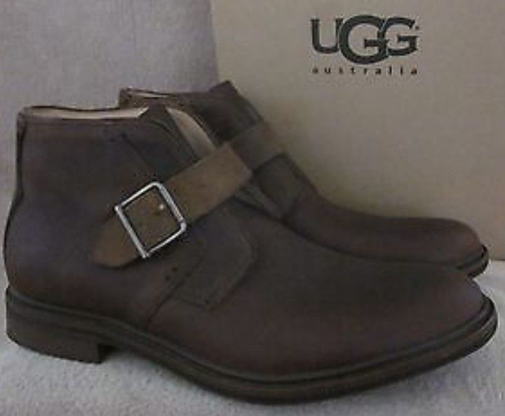 44, Bota Homem, UGG Austrália, Graham Casual, em couro, nova a estrear