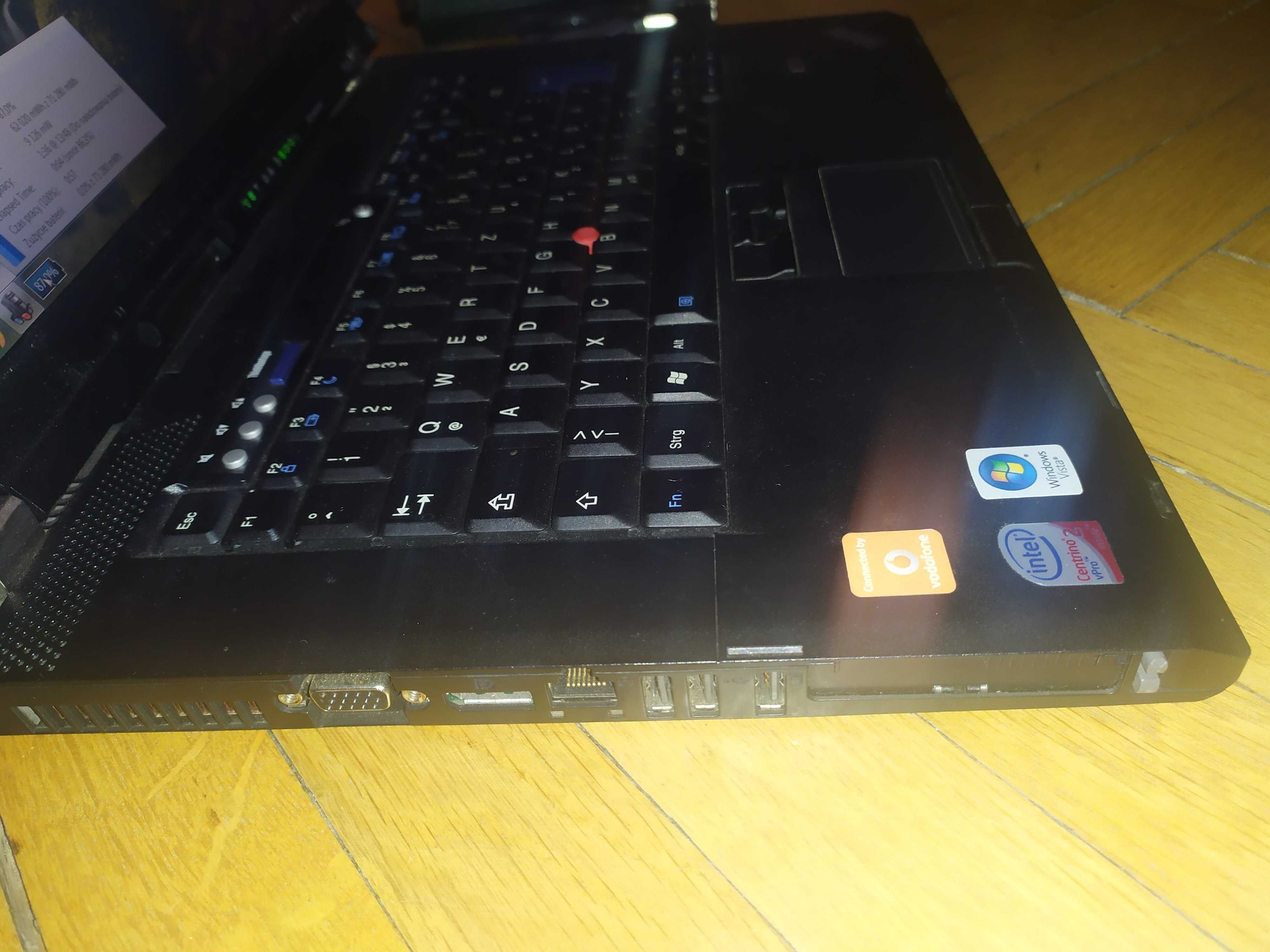 Laptop 15 Lenovo ThinkPad T500 Intel vPro 2xgraf HD Win7 10 SSD HDMI